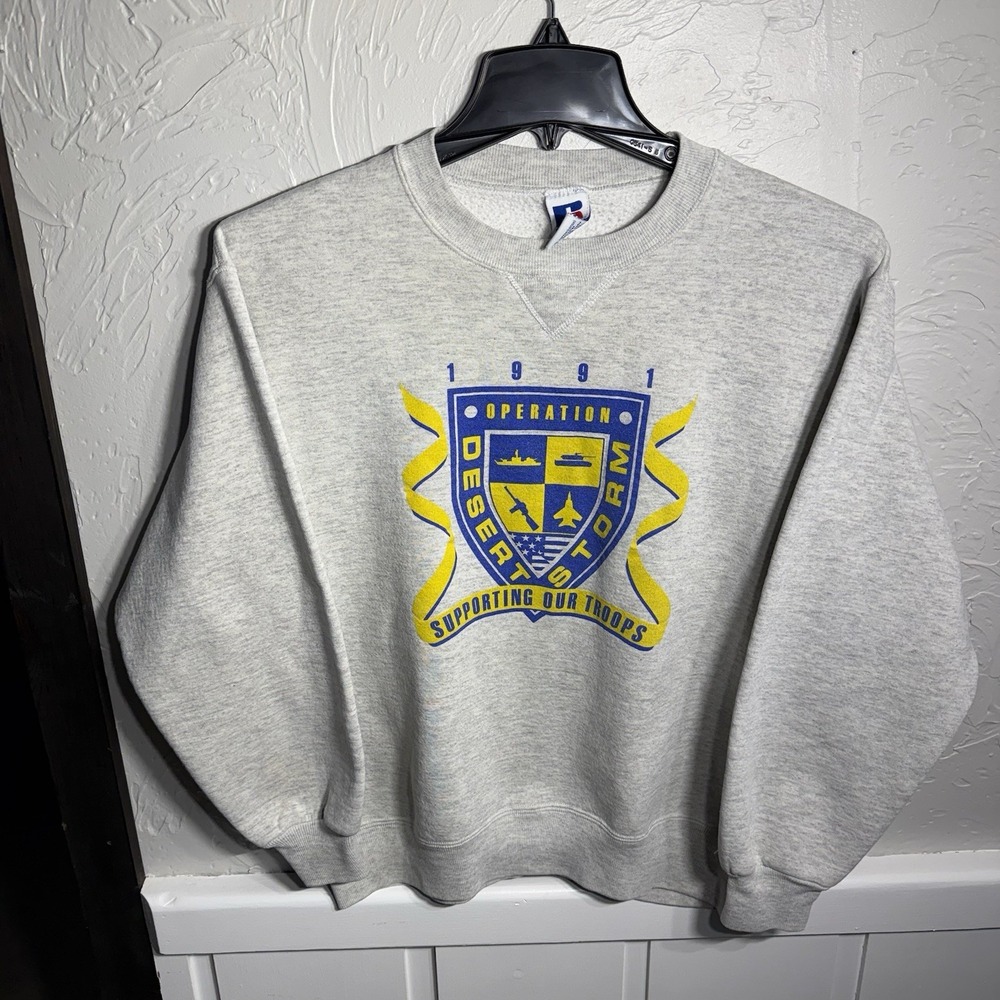 Operation Desert Storm Vintage Sweatshirt Large Russel‎ Athletic, Military, USA
